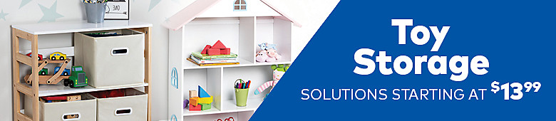 Toy storage. Solutions starting at $13.99