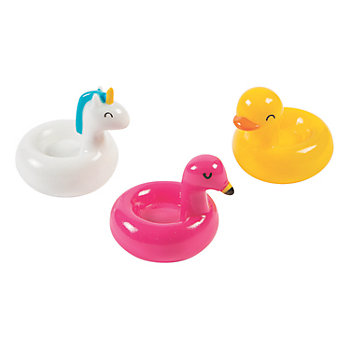 1 3/4" Mini Pool Party Float Duck, Flamingo & Unicorn Toys &#8211; 12 Pc.