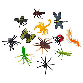 1" Bulk 48 Pc. Micro Critters & Crawlers Vinyl Bugs