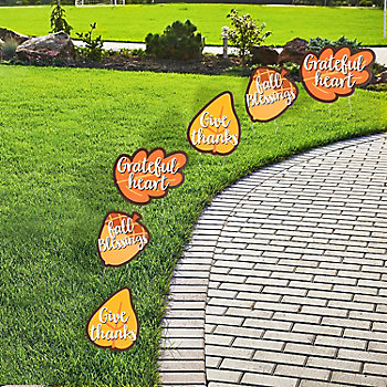 10" - 11 1/2"   Religious Fall Sidewalk Signs - 6 Pc.