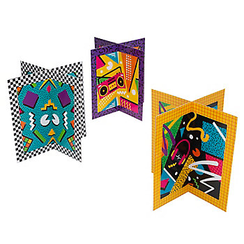 10" Retro Throwback Party Cardstock 3D Centerpiece Set - 3 Pc.