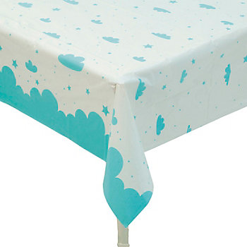 108" x 54" Airplane Party Rectangle Disposable Plastic Tablecloth