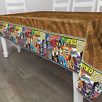 108" x 54" Monster Jam™ Party Rectangle Disposable Plastic Tablecloth