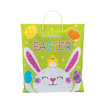 14" x 16" Large Easter Egg Hunt Plastic Bags - 12 Pc.