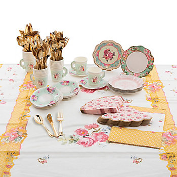 146 Pc. Talking Tables Truly Scrumptious Tableware Kit for 24 Guests