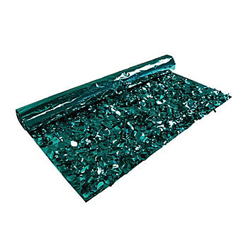 15 Ft. Teal Metallic Floral Sheeting Backdrop