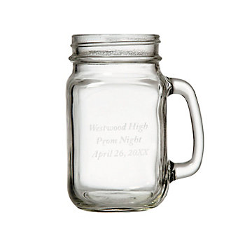 16 oz. Personalized Reusable Mason Jar Mug