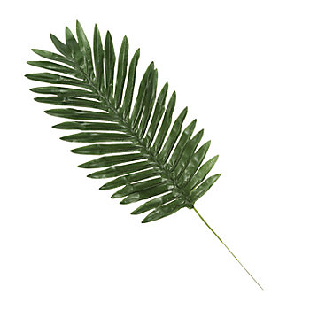 19" Medium Polyester Artificial Palm Leaves - 12 Pc.