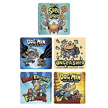 2 1/2" Bulk 100 Pc. Dog Man<sup>&#174;</sup> Character Paper Stickers Assortment