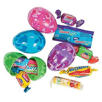2 1/4" Camouflage Candy-Filled Plastic Easter Eggs - 24 Pc.