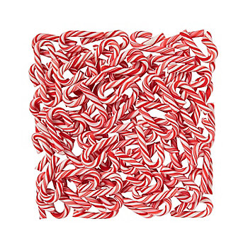 2" 1 lb. 4 oz. Mini Classic Peppermint Candy Canes - 105 Pc.
