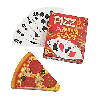 2 3/4" x 3 1/4" Mini Pizza-Styled Triangle Playing Cards - 12 Pc.