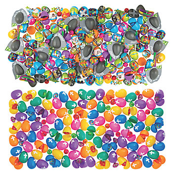 2" Bulk 2008 Pc. Religious Easter Egg Hunt Kit
