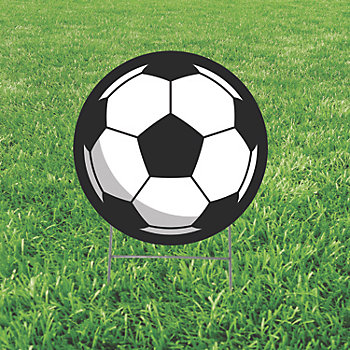20" Soccer Ball Yard Sign