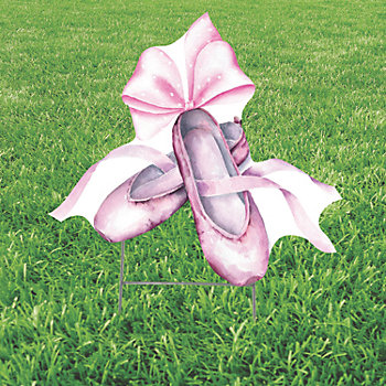 20" x 20" Ballet Shoes Yard Sign