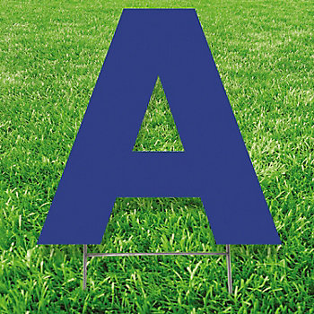 20" x 20" Letter A Yard Signs