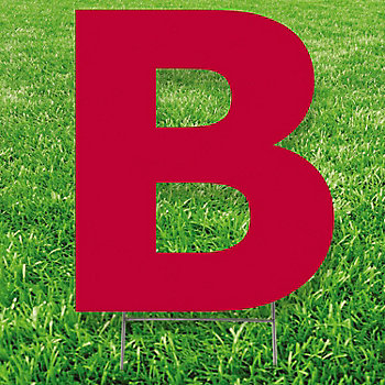 20" x 20" Letter B Yard Signs