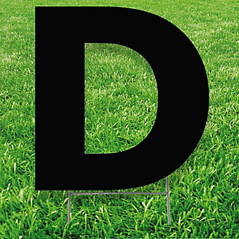 20" x 20" Letter D Yard Signs