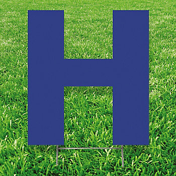 20" x 20" Letter H Yard Signs