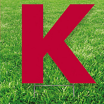 20" x 20" Letter K Yard Signs