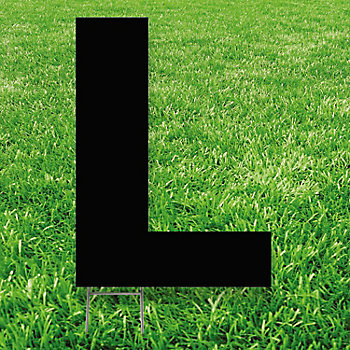 20" x 20" Letter L Yard Signs