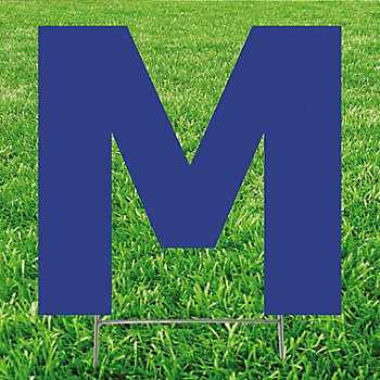 20" x 20" Letter M Yard Signs
