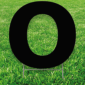 20" x 20" Letter O Yard Signs
