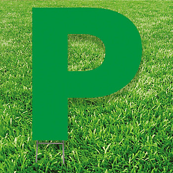 20" x 20" Letter P Yard Signs