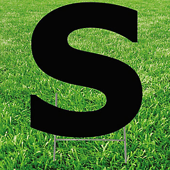 20" x 20" Letter S Yard Signs