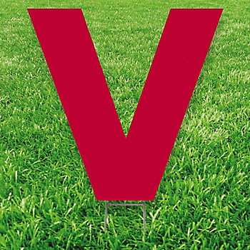 20" x 20" Letter V Yard Signs