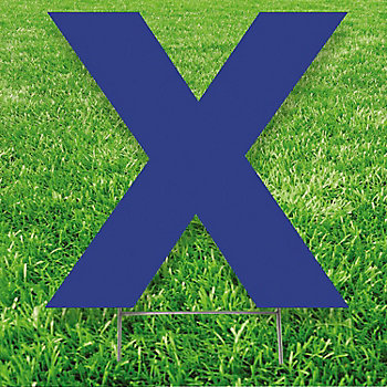 20" x 20" Letter X Yard Signs