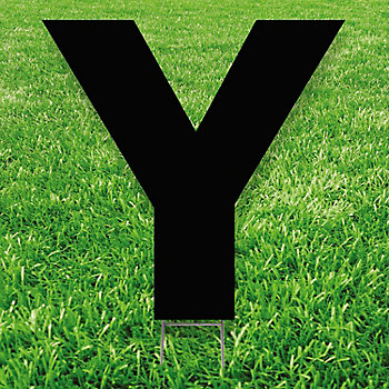 20" x 20" Letter Y Yard Signs