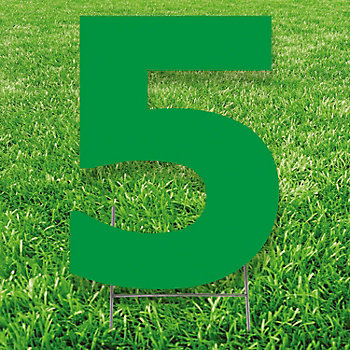 20" x 20" Number 5 Yard Signs