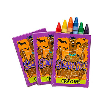 3 3/4" Scooby-Doo!&#8482; Halloween 6-Color Box of Crayons - 24 Pc.