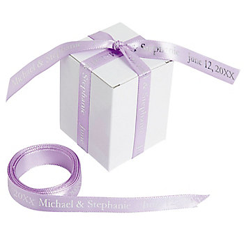 3/8" - Lavender Personalized Ribbon - 25 ft.