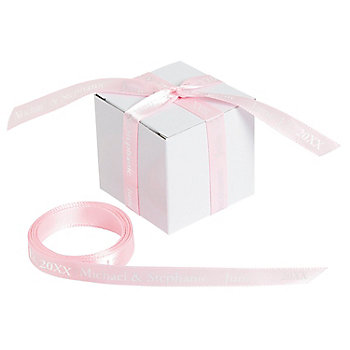 3/8" - Pink Personalized Ribbon - 25 ft.