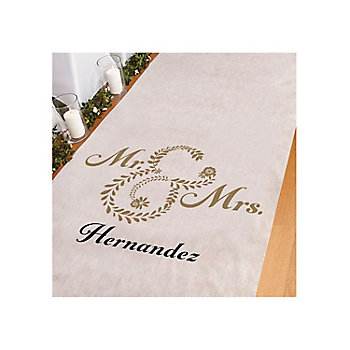 3 ft. x 100 ft. Personalized Mr. & Mrs. Wedding Aisle Runner