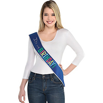 30" Multicolor It's My Birthday Sash