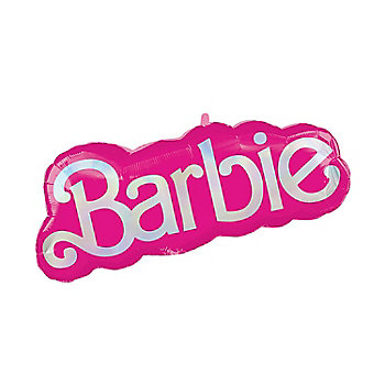 32" Barbie™ Logo Inflatable Mylar Balloon
