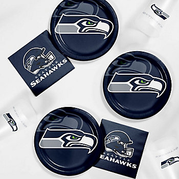 32 Pc. NFL Seattle Seahawks Tailgating Kit  For 8 Guests