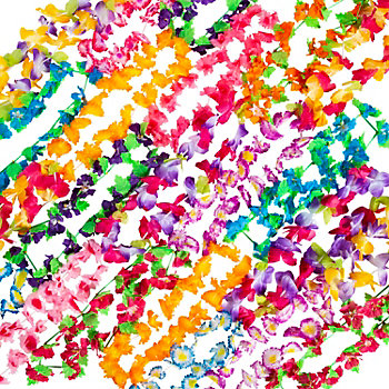 36" Luau Bright Color Polyester Lei Assortment - 36 Pc.