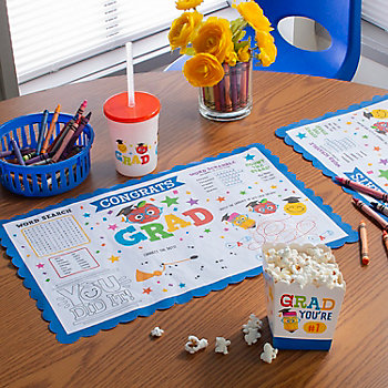 36 Pc. Elementary Graduation Snack Time Activity Kit for 12
