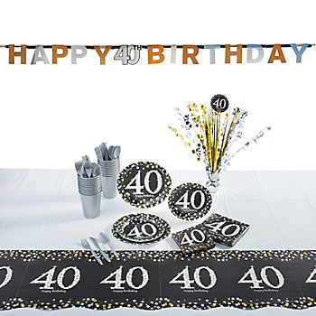 40th Vintage Dude Party Supplies | Oriental Trading