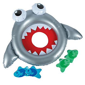 37" x 26" Inflatable Shark Bean Bag Toss Game Set - 5 Pc.
