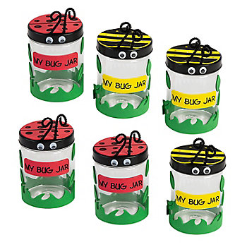 4 1/2" Bulk 48 Pc. DIY Bug Jar Engaging Science Craft Kits with Lids