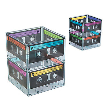 4" &#8211; 5-1/2" Bright Color Cassette Tape Plastic Buckets &#8211; 6 Pc. 