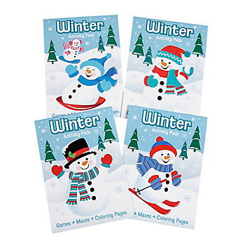5" x 7"  Fun Winter Snowman Coloring & Activity Paper Pads - 12 Pc.