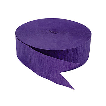 500 ft. Jumbo Purple Crepe Paper Streamer Party Decoration 