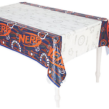 54" x 108" Nerf® Party Rectangle Disposable Plastic Tablecloth