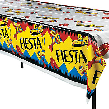 54" x 72" Fiesta Plastic Tablecloth